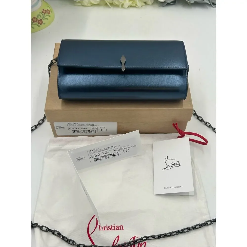 Women's Christian Louboutin Bettina nappa lamb leather wallet on a chain